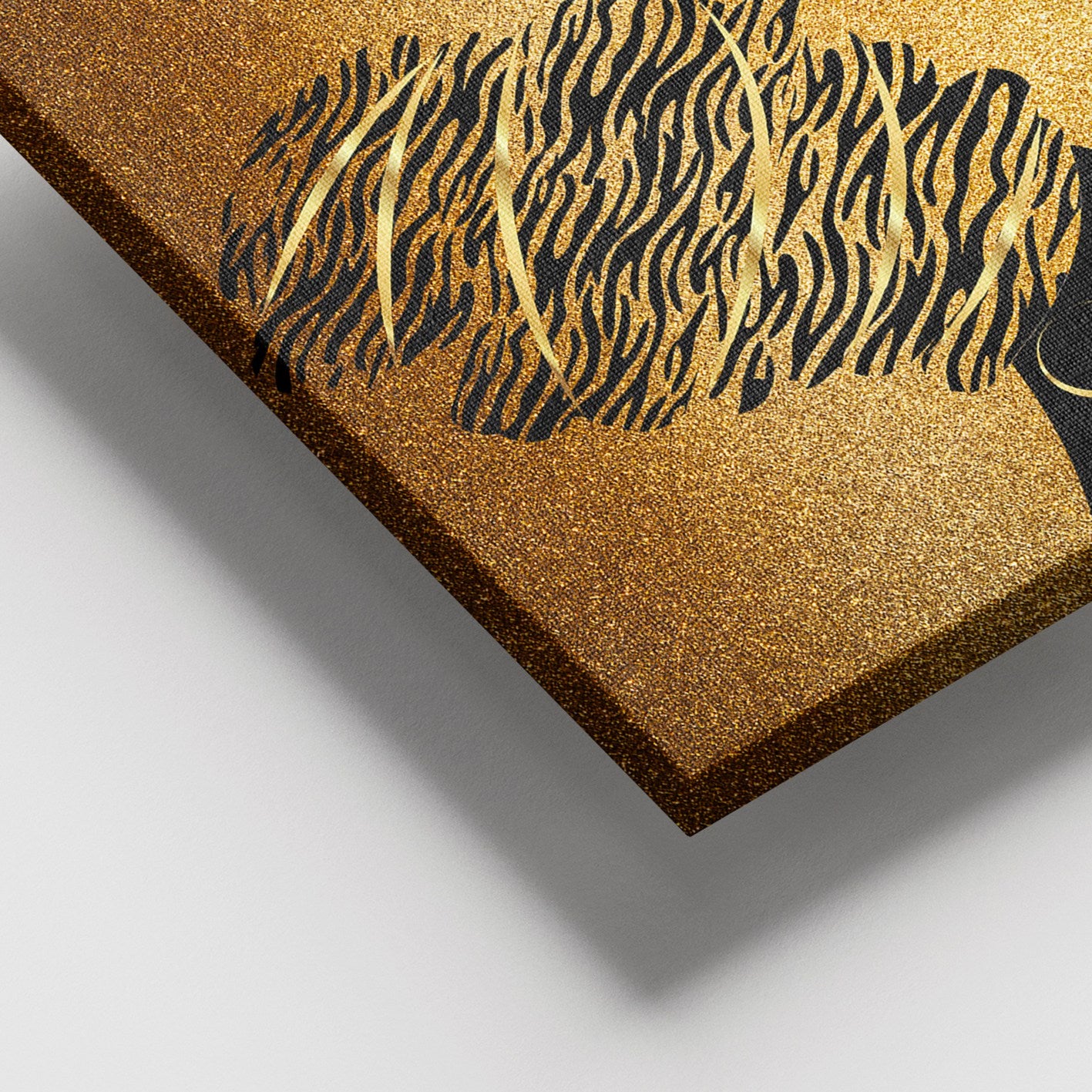 Quadro em Tela Decorativa Multicolor 100x140 cm com Moldura de Madeira (3–4 cm)