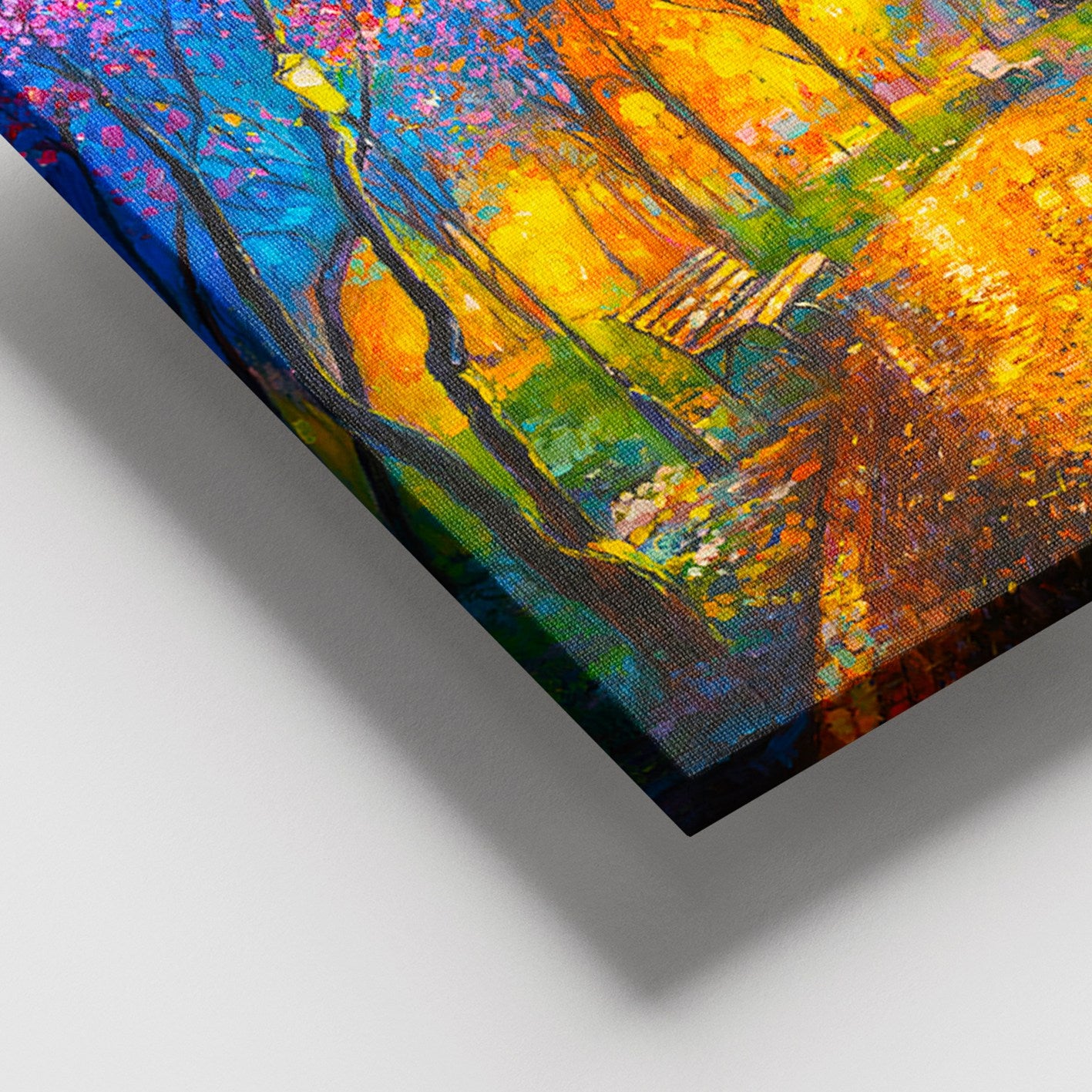 Quadro em Tela Canvas Multicolor com Moldura de Madeira (3–4 cm), 100 x 140 cm