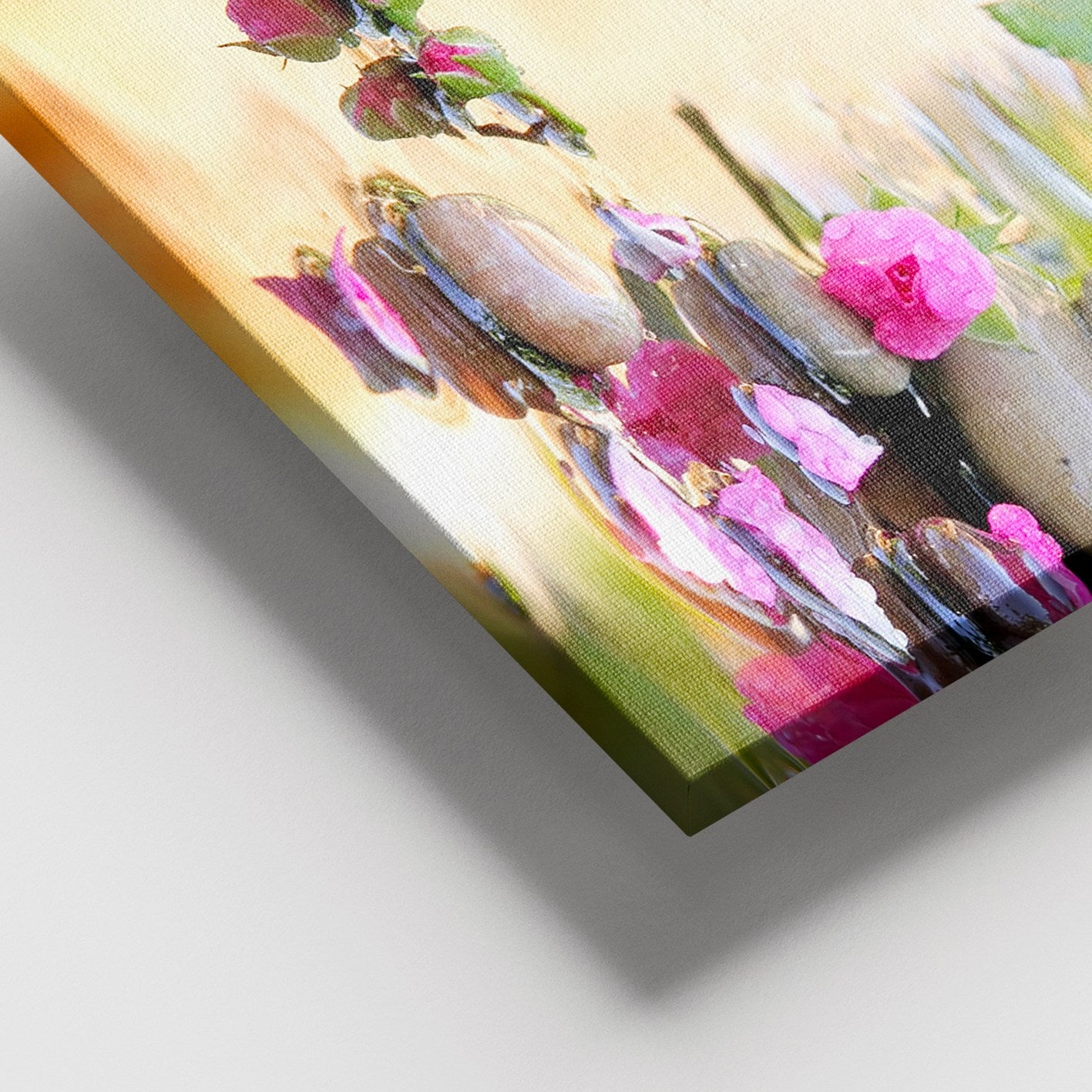 Quadro em Tela Decorativa Multicor 100x140 cm com Moldura de Madeira (3–4 cm), Canvas 100%