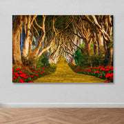 Tela Decorativa Multicolorida 100 x 140 cm com Moldura de Madeira (100% Canvas, 3-4 cm)