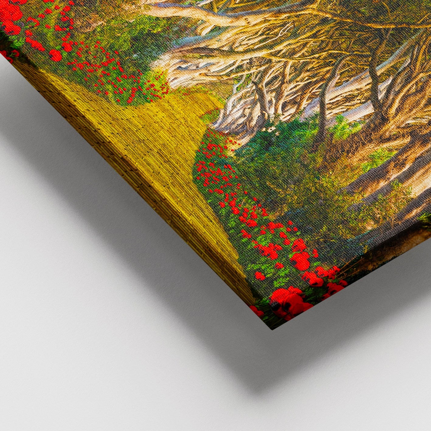 Tela Decorativa Multicolorida 100 x 140 cm com Moldura de Madeira (100% Canvas, 3-4 cm)