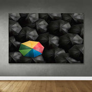 Quadro Decorativo em Tela (Canvas 100%) Multicolor com Moldura de Madeira 100x140 cm