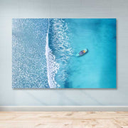 Quadro Decorativo em Tela Multicolor 100x140 cm com Moldura de Madeira (3–4 cm)