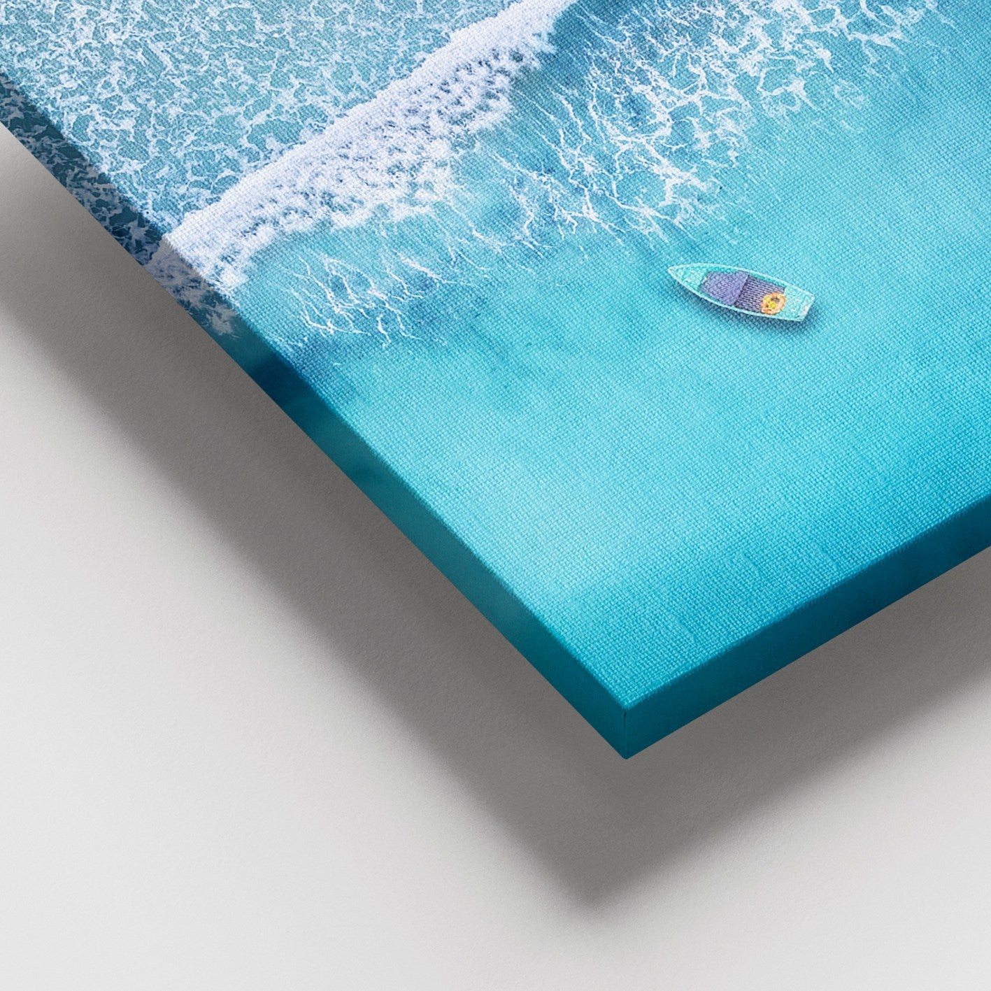 Quadro Decorativo em Tela Multicolor 100x140 cm com Moldura de Madeira (3–4 cm)