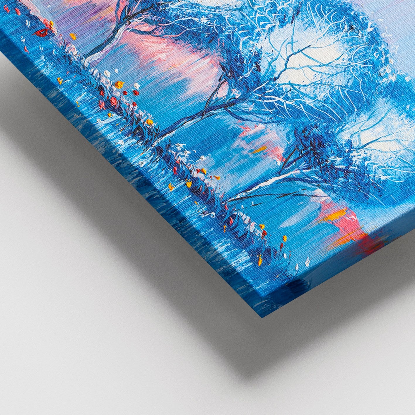 Tela Decorativa Multicolor 100x140 cm em 100% Canvas com Moldura 100% Madeira (3–4 cm)