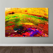 Quadro em Tela Decorativo Multicolor 100x140 cm, Canvas 100% e Moldura de Madeira (3–4 cm)