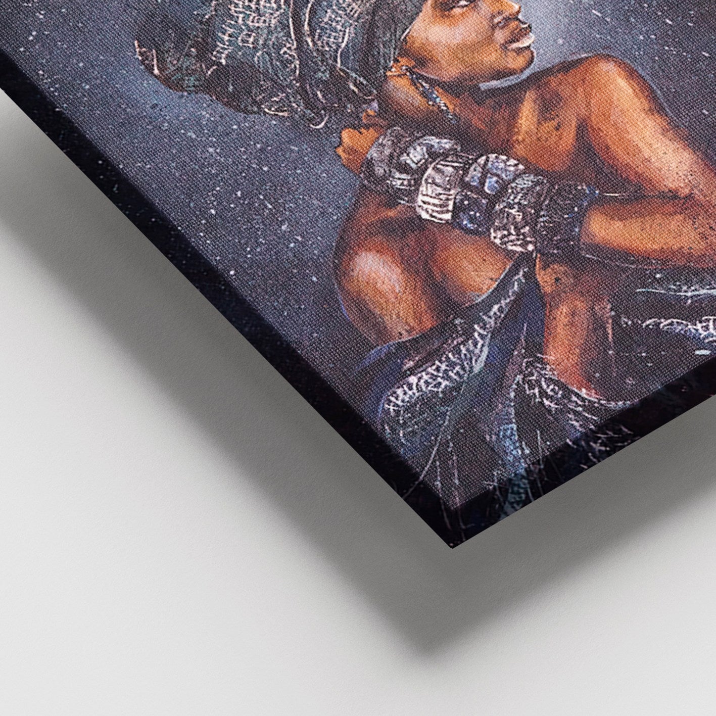 Quadro Decorativo em Tela 100% Multicolor 100x140 cm com Moldura de Madeira (3–4 cm)