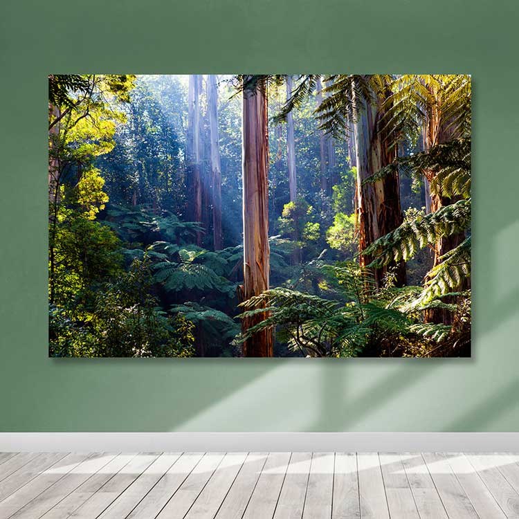 Quadro em Tela Canvas Multicolor 100x140 cm com Moldura de Madeira (3–4 cm)