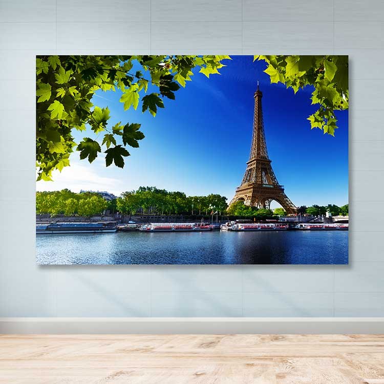 Quadro em Tela Multicolor 100% Canvas com Moldura de Madeira (3–4 cm) – 100x140 cm