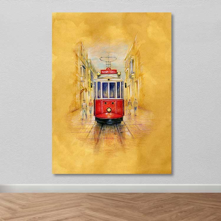 Tela Decorativa em Canvas 100% Multicolor 100 x 140 cm com Moldura de Madeira (3–4 cm)