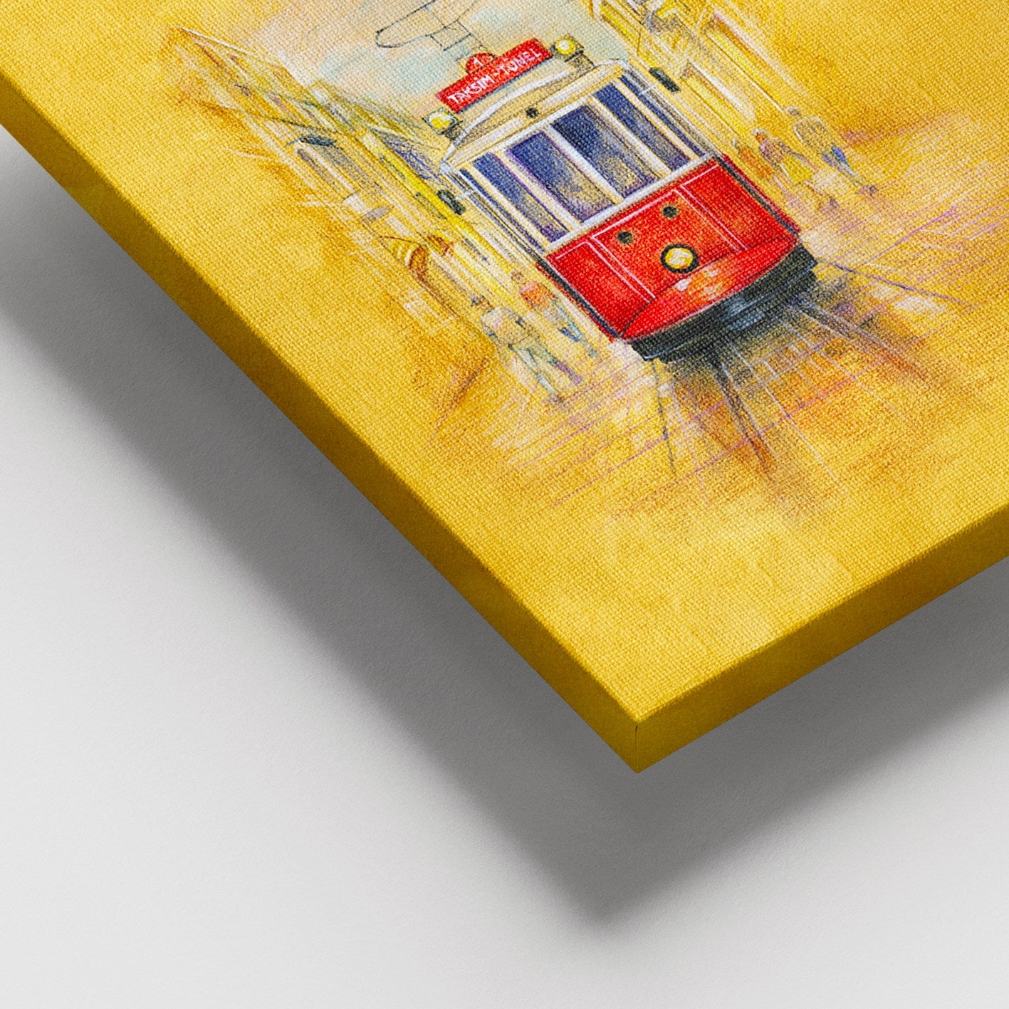 Tela Decorativa em Canvas 100% Multicolor 100 x 140 cm com Moldura de Madeira (3–4 cm)