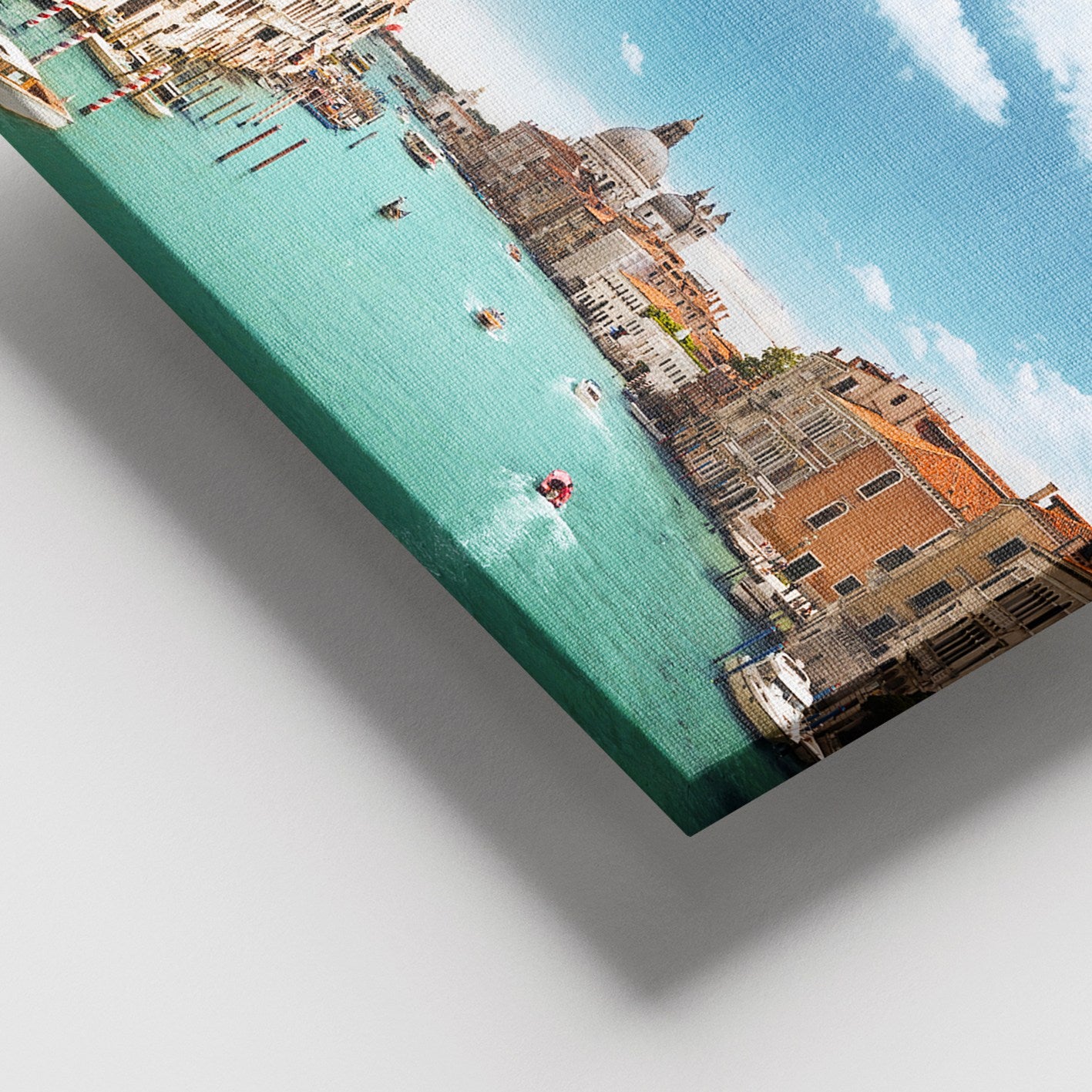 Quadro em Tela Decorativa Multicolor 100x140 cm com Moldura de Madeira (3–4 cm)