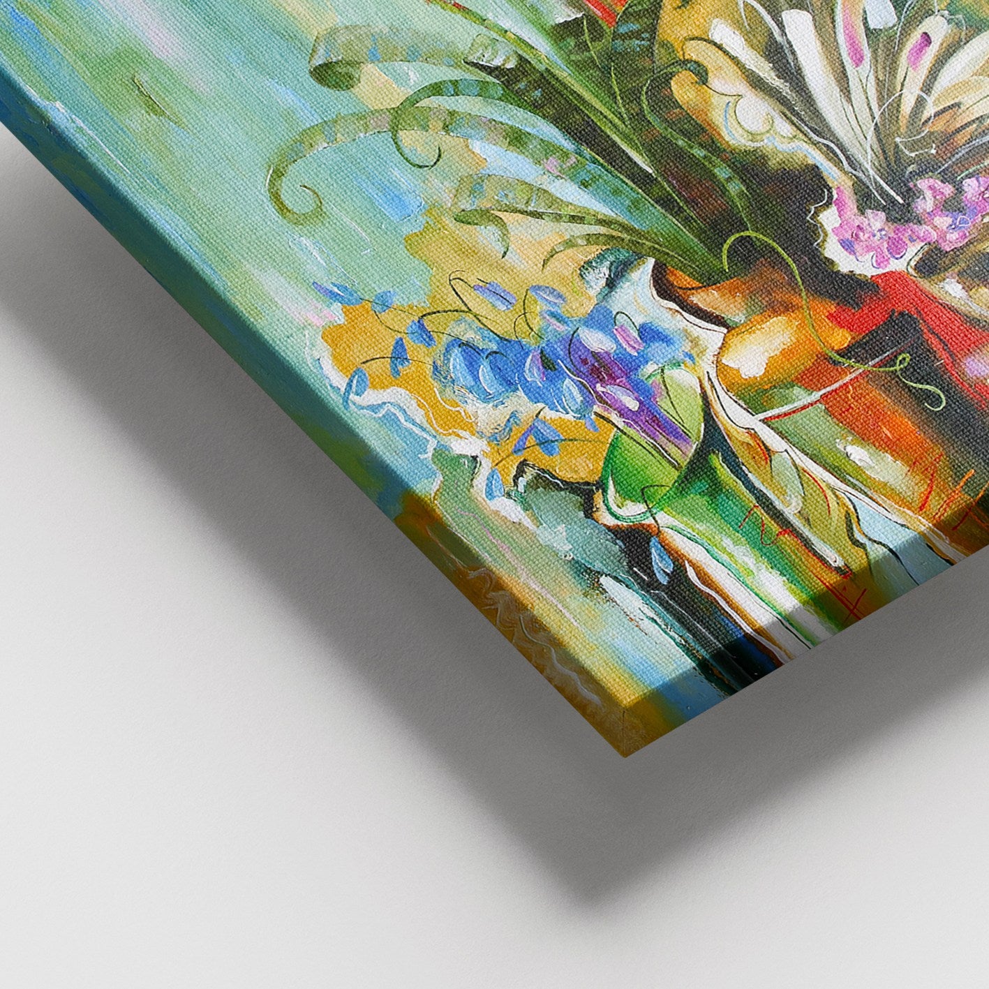 Quadro em Tela Decorativo Multicolor 100x140 cm – Canvas 100% com Moldura de Madeira 3–4 cm