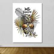 Tela Decorativa Multicolor 100 x 140 cm com Moldura de Madeira (3–4 cm) – 100% Canvas