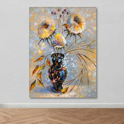 Quadro Decorativo em Canvas Multicolor 100x140 cm com Moldura 100% Madeira (3–4 cm)