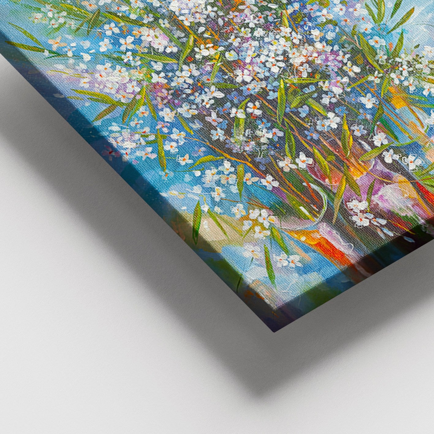 Quadro em Tela Decorativa Multicolor 100% Tela com Moldura de Madeira (3–4 cm) – 100 x 140 cm DEV02205100140