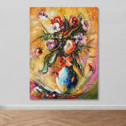 Quadro Decorativo em Tela 100% com Moldura de Madeira (3–4 cm) – 100 x 140 cm – Multicor