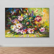 Quadro Decorativo em Tela Multicolor 100x140 cm com Moldura de Madeira (100% Canvas)