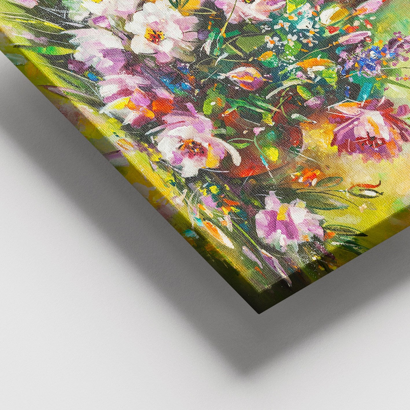 Quadro Decorativo em Tela Multicolor 100x140 cm com Moldura de Madeira (100% Canvas)