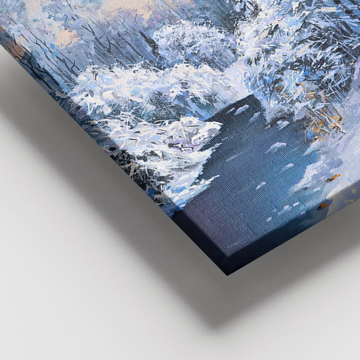 Quadro em Tela Decorativo Multicolor 100 x 140 cm com Moldura de Madeira (3-4 cm) – 100% Canvas