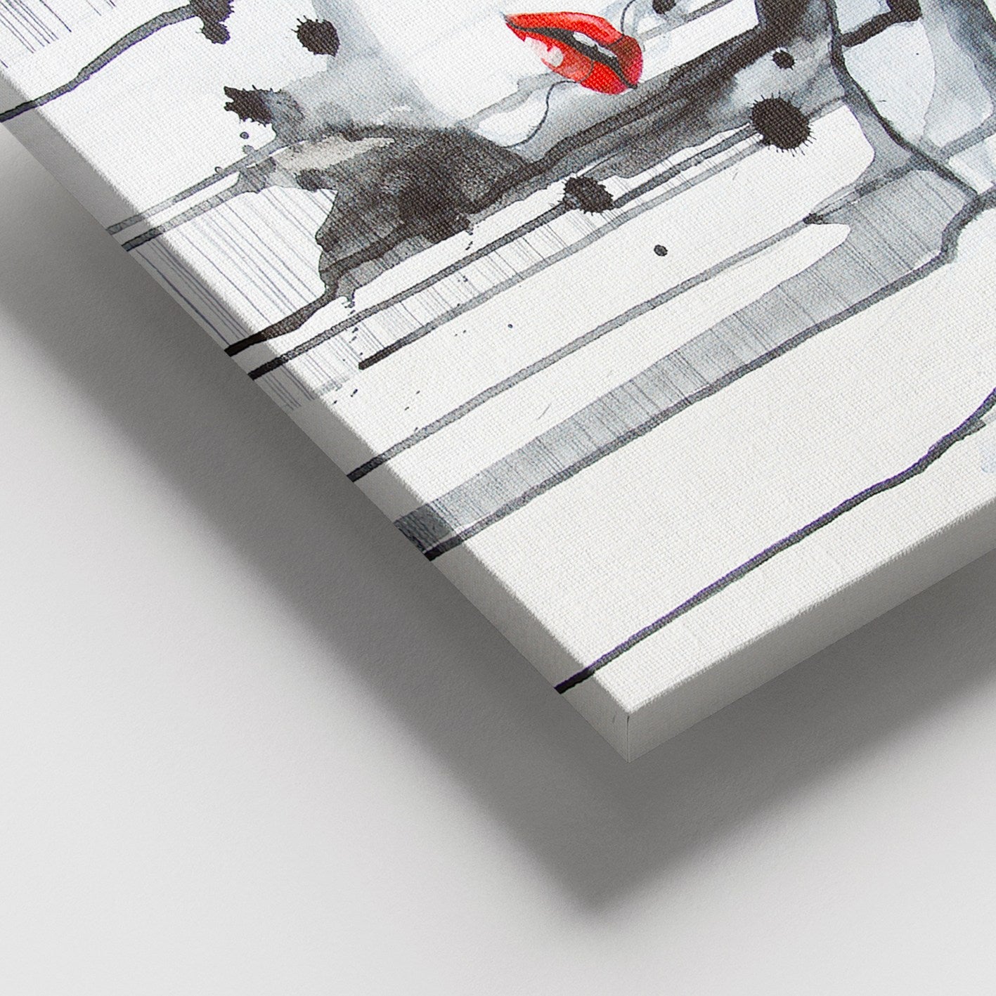 Quadro em Tela Decorativo Multicolor 100x140 cm com Moldura de Madeira (3–4 cm)