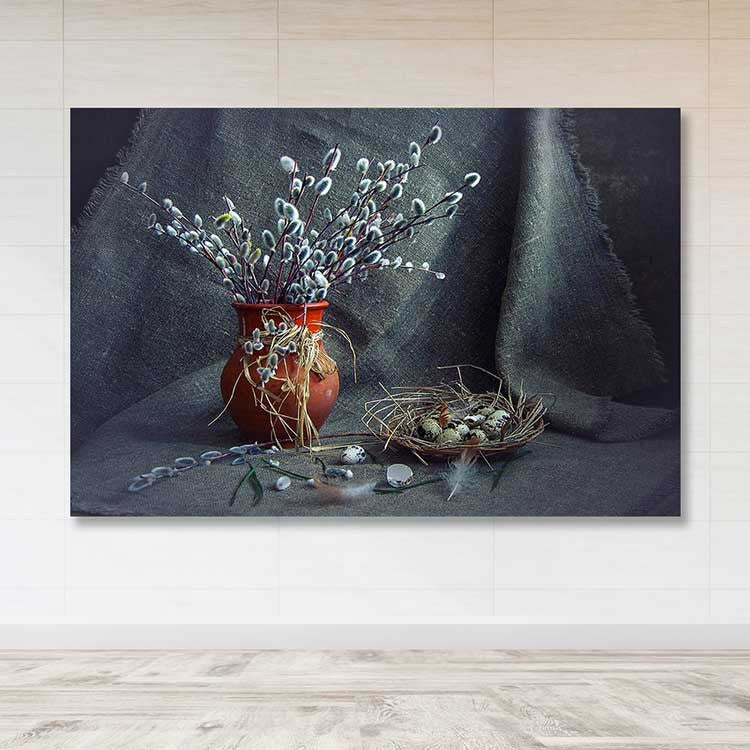 Quadro em Tela Multicolor 100 x 140 cm com Moldura de Madeira (Espessura 3-4 cm) – Canvas 100%