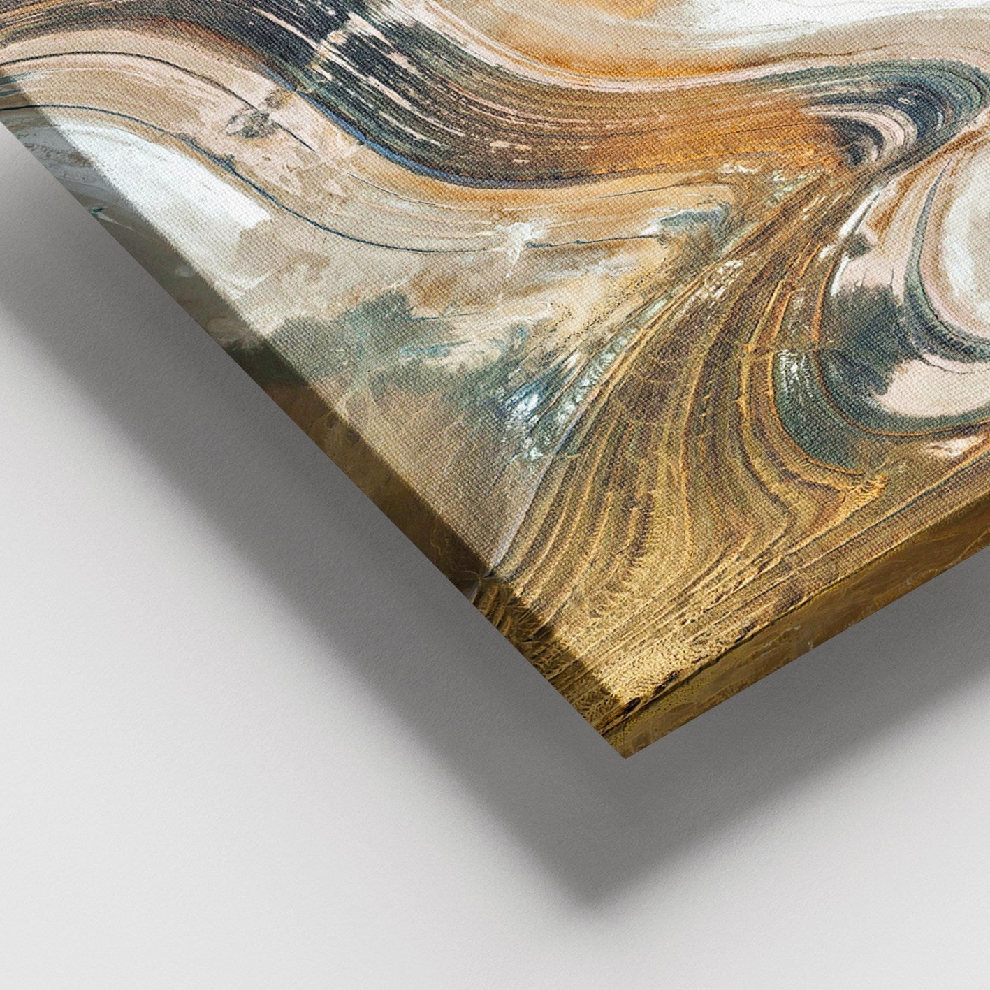 Quadro em Tela Multicolor 100x140 cm com Moldura de Madeira (Canvas 100%, Espessura 3–4 cm)