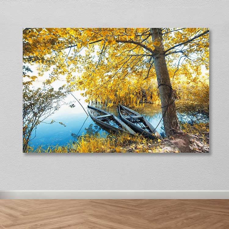 Quadro Decorativo em Tela Canvas Multicolor 100 x 140 cm com Moldura de Madeira (3–4 cm) – DEV02216100140