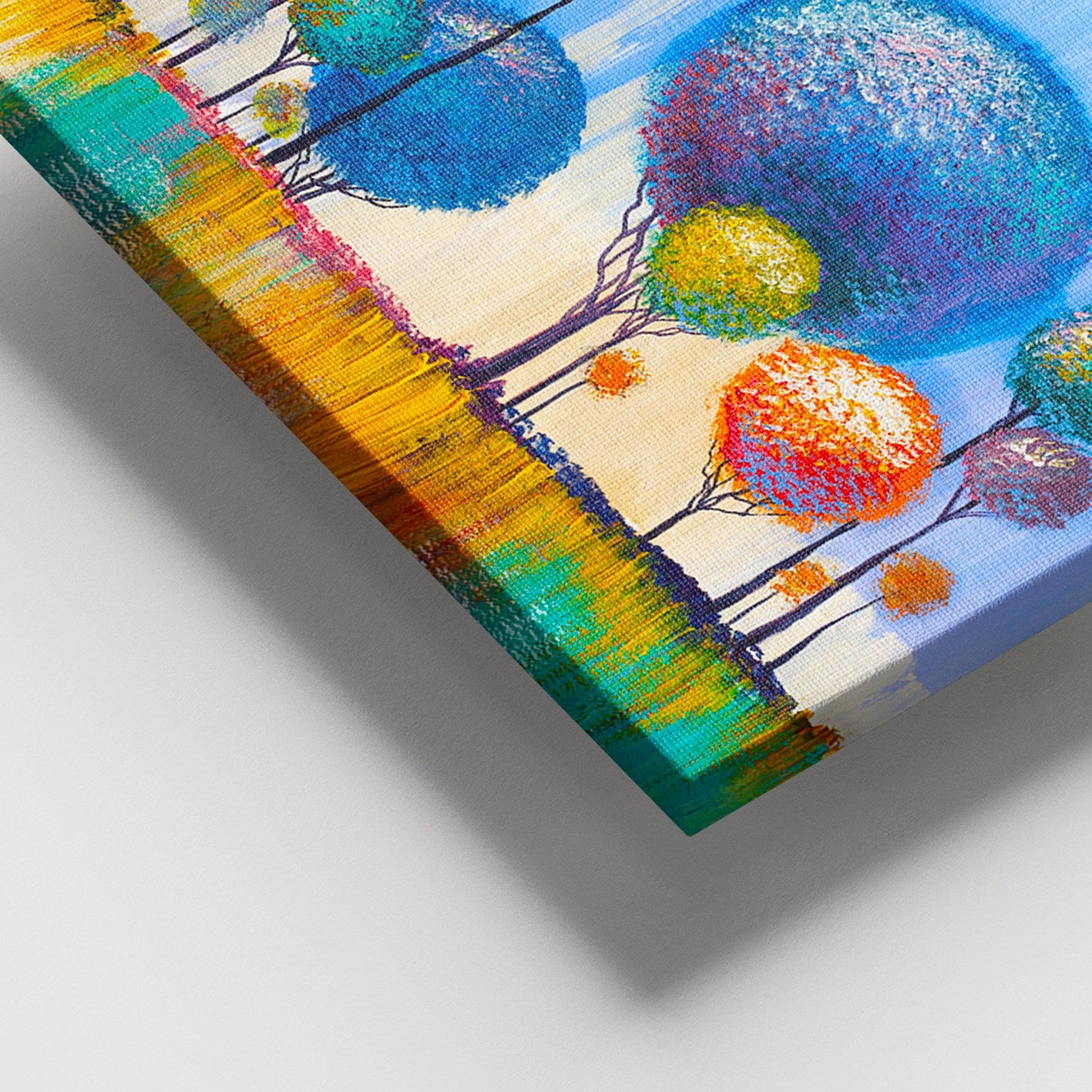 Tela Decorativa Multicolor 100x140 cm com Moldura de Madeira (3–4 cm) – 100% Tela (Canvas)