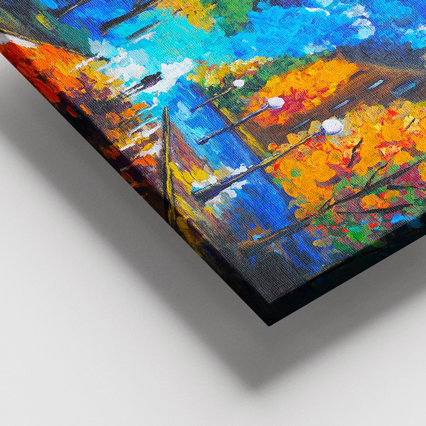 Tela Decorativa em Canvas Multicolor 100 x 140 cm com Moldura de Madeira (3–4 cm) – DEV02232100140