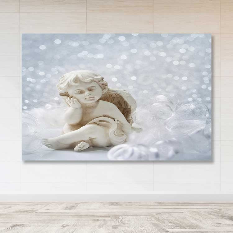 Quadro em Tela Decorativa Multicolorido 100 x 140 cm com Moldura de Madeira (3–4 cm)