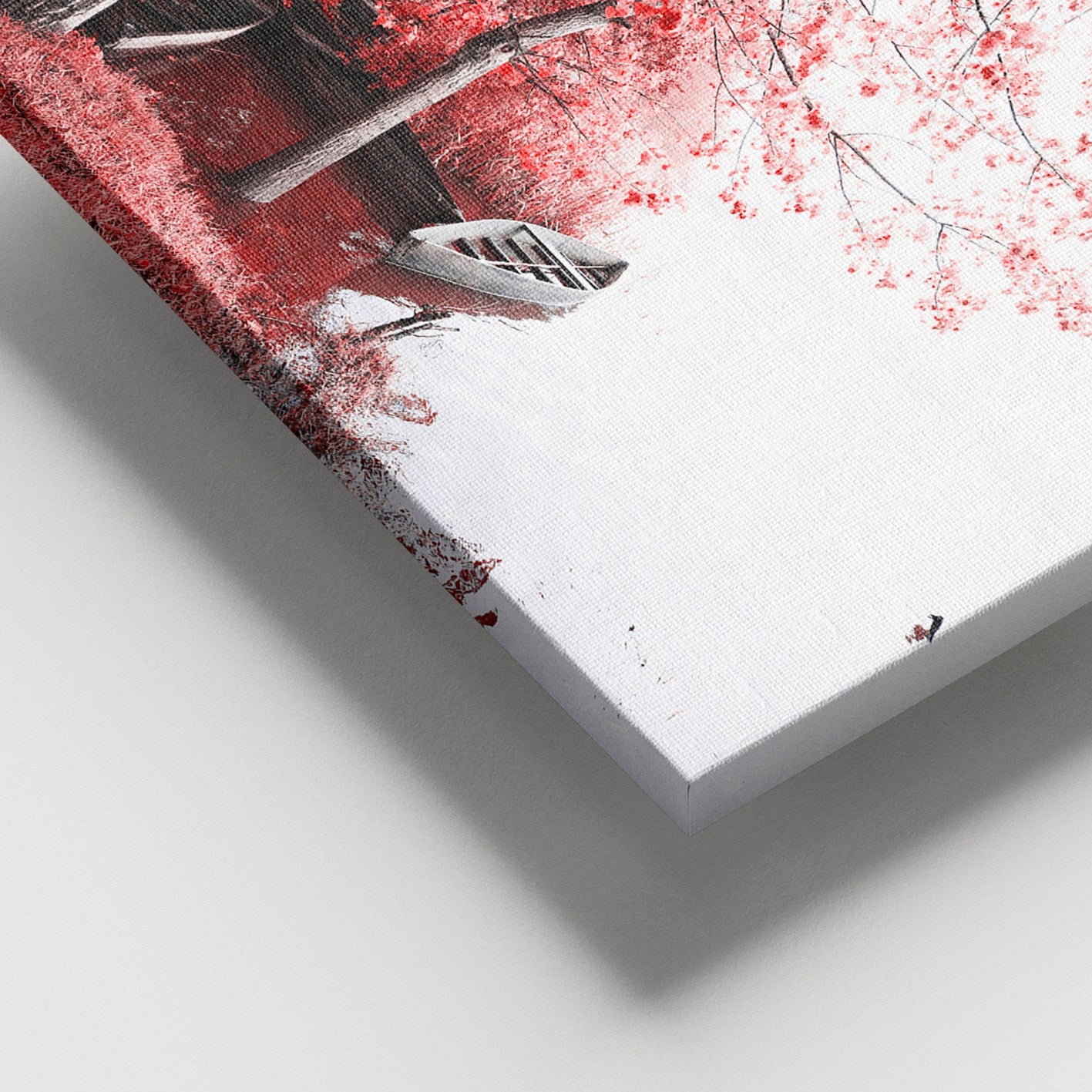 Quadro Decorativo em Tela Multicolor 100x140 cm com Moldura de Madeira (100% Tela, 3–4 cm)