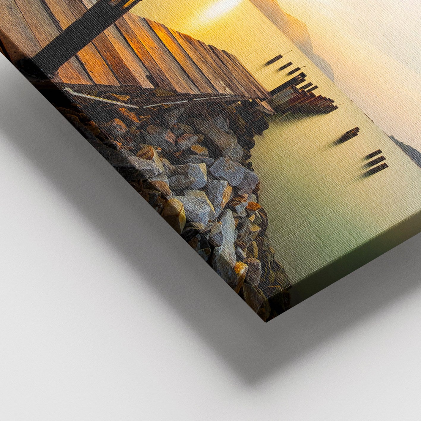 Tela Decorativa em Canvas 100% Multicolor 100 x 140 cm com Moldura de Madeira (3–4 cm)