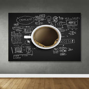 Tela Decorativa em Canvas Multicolor 100x140 cm com Moldura de Madeira (Espessura 3–4 cm)