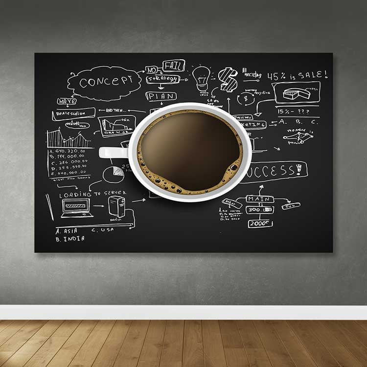 Tela Decorativa em Canvas Multicolor 100x140 cm com Moldura de Madeira (Espessura 3–4 cm)