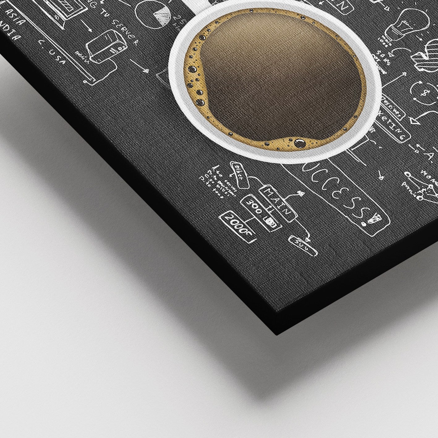 Tela Decorativa em Canvas Multicolor 100x140 cm com Moldura de Madeira (Espessura 3–4 cm)