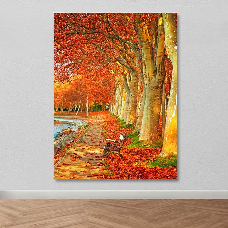 Quadro em Tela Decorativo Multicolor 100x140 cm com Moldura de Madeira (3-4 cm) – 100% Canvas