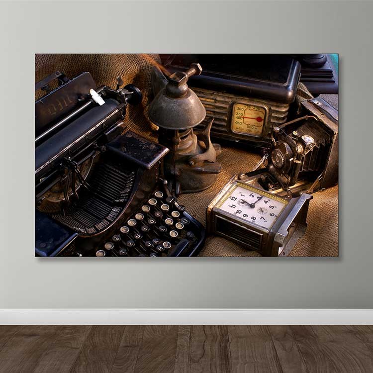 Quadro em Tela Decorativa Multicolor 100 x 140 cm | Canvas 100% com Moldura de Madeira (3–4 cm)