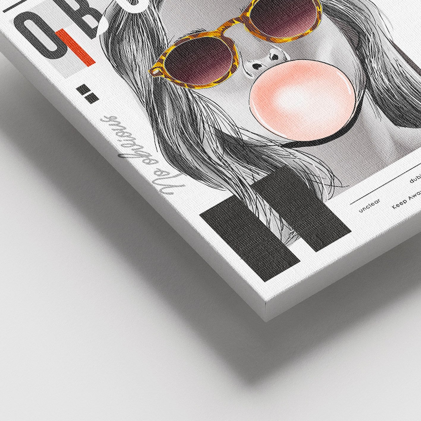 Quadro em Tela Decorativo Multicolor 100x140 cm – Tela 100% com Moldura de Madeira (3–4 cm)