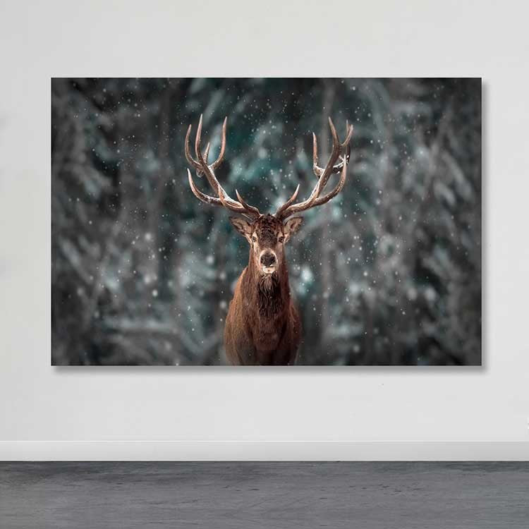 Quadro em Tela Decorativo Multicolor 100x140 cm com Moldura de Madeira (3–4 cm) – 100% Canvas