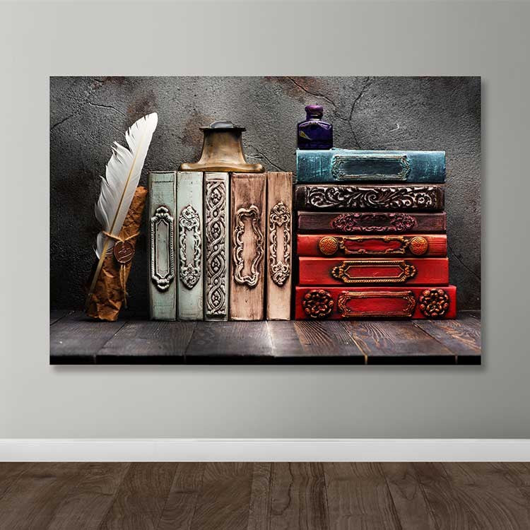 Tela Decorativa em Canvas 100% com Moldura de Madeira (3–4 cm) – Multicolor – 100 x 140 cm