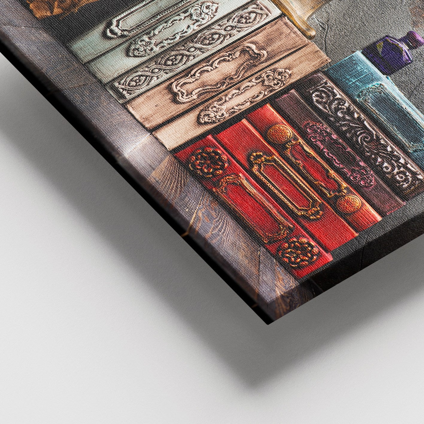 Tela Decorativa em Canvas 100% com Moldura de Madeira (3–4 cm) – Multicolor – 100 x 140 cm