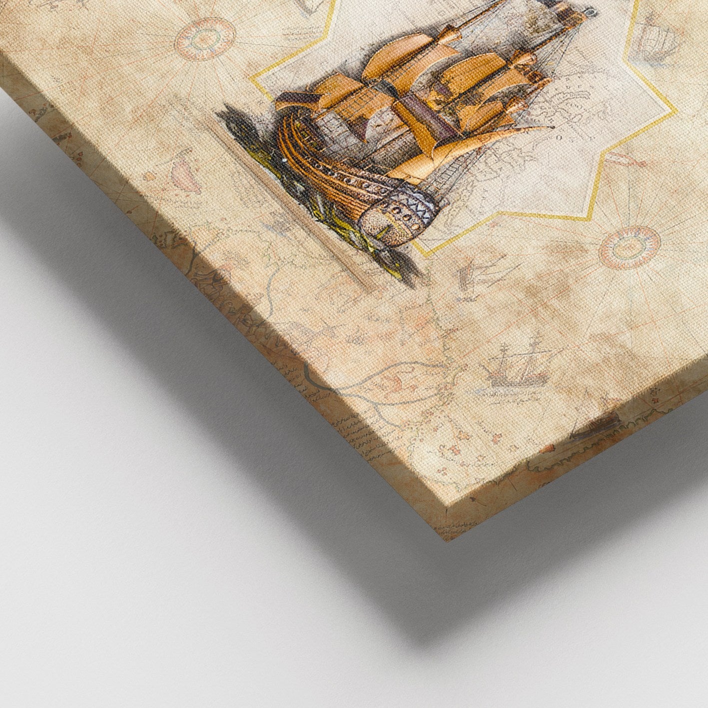 Quadro em Tela Decorativo Multicolor 100x140 cm com Moldura de Madeira (3–4 cm) | 100% Canvas