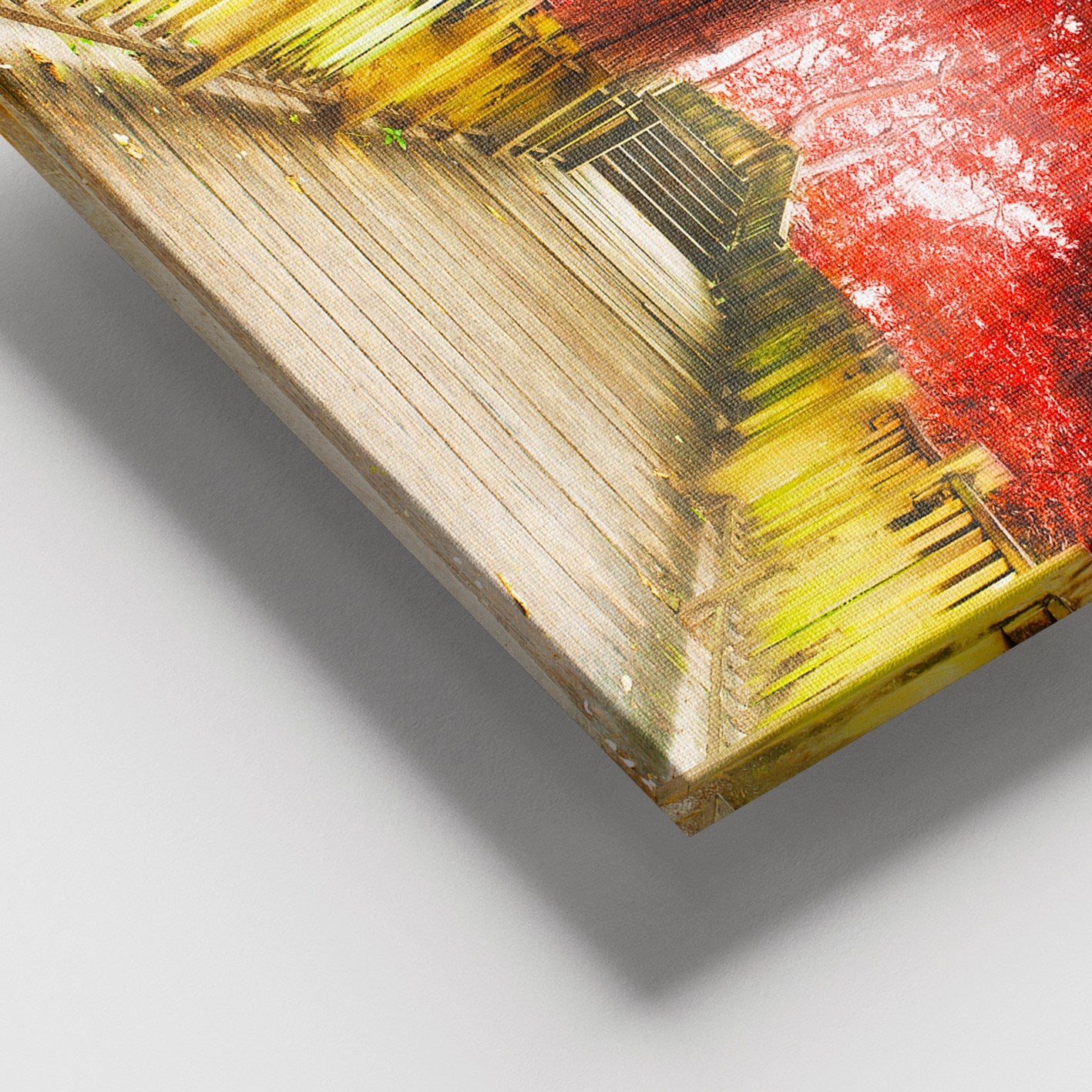 Quadro em Tela Decorativa Multicolor 100x140 cm - Lona 100% e Moldura de Madeira 3-4 cm | DEV02262100140