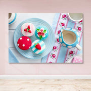 Tela Decorativa Multicolor 100x140 cm com Moldura de Madeira (3–4 cm)