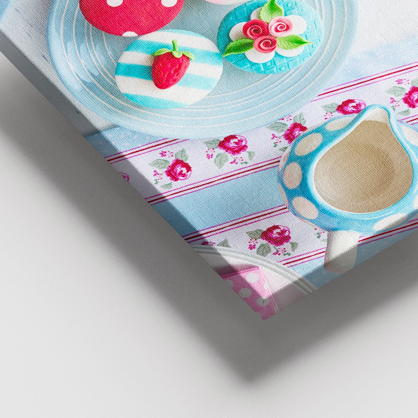 Tela Decorativa Multicolor 100x140 cm com Moldura de Madeira (3–4 cm)