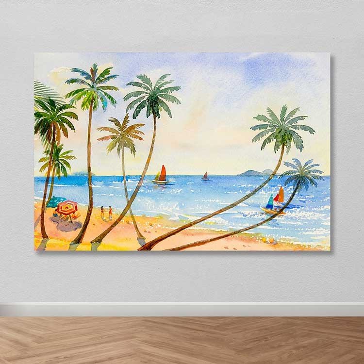 Tela Decorativa Multicolor 100x140 cm com Moldura de Madeira (3–4 cm) – Canvas 100%, 3,8 kg