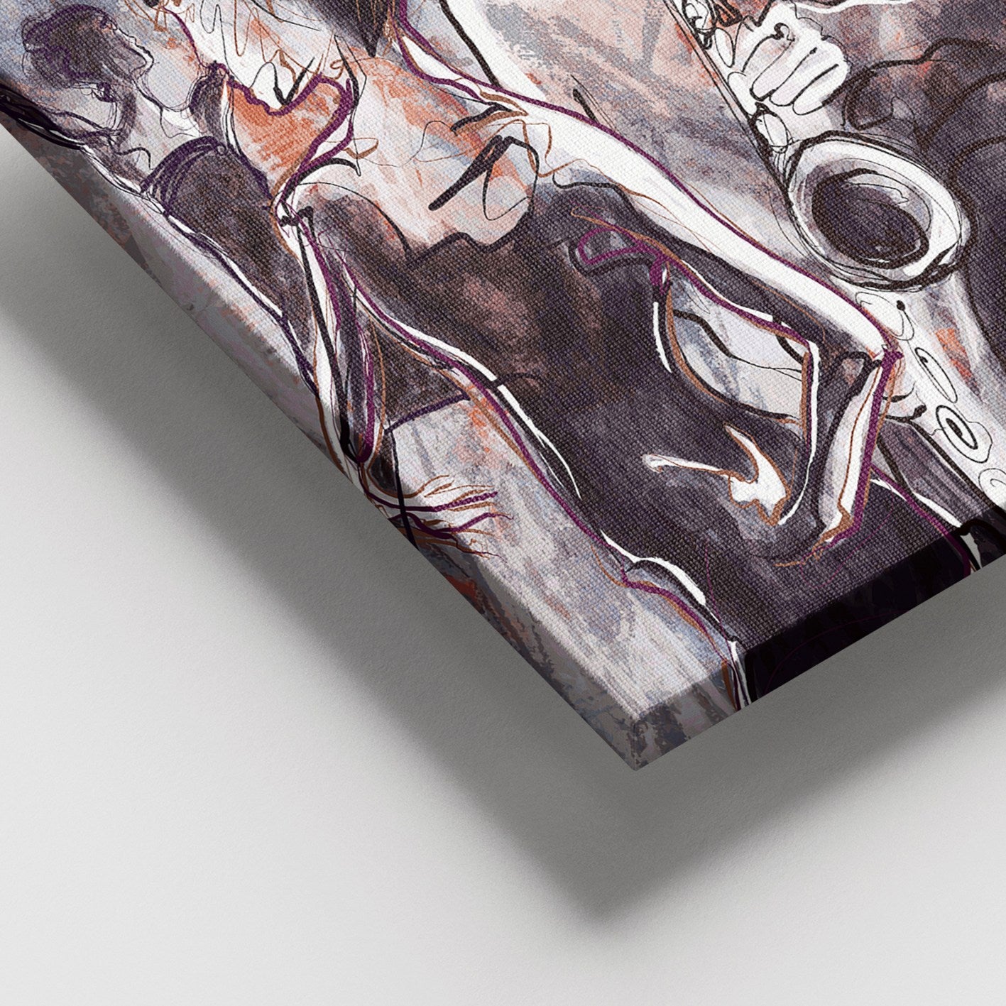 Quadro em Tela Decorativo Multicolor 100 x 140 cm com Moldura de Madeira (3–4 cm) – 100% Canvas