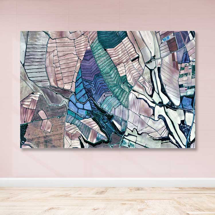 Tela Decorativa Multicolor 100x140 cm em Canvas 100% com Moldura de Madeira (3–4 cm)