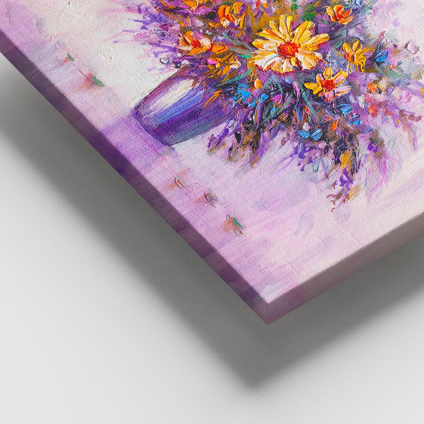 Tela Decorativa em Canvas Multicolor 100x140 cm com Moldura de Madeira (3–4 cm)